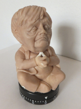 Merkel als Eieruhr