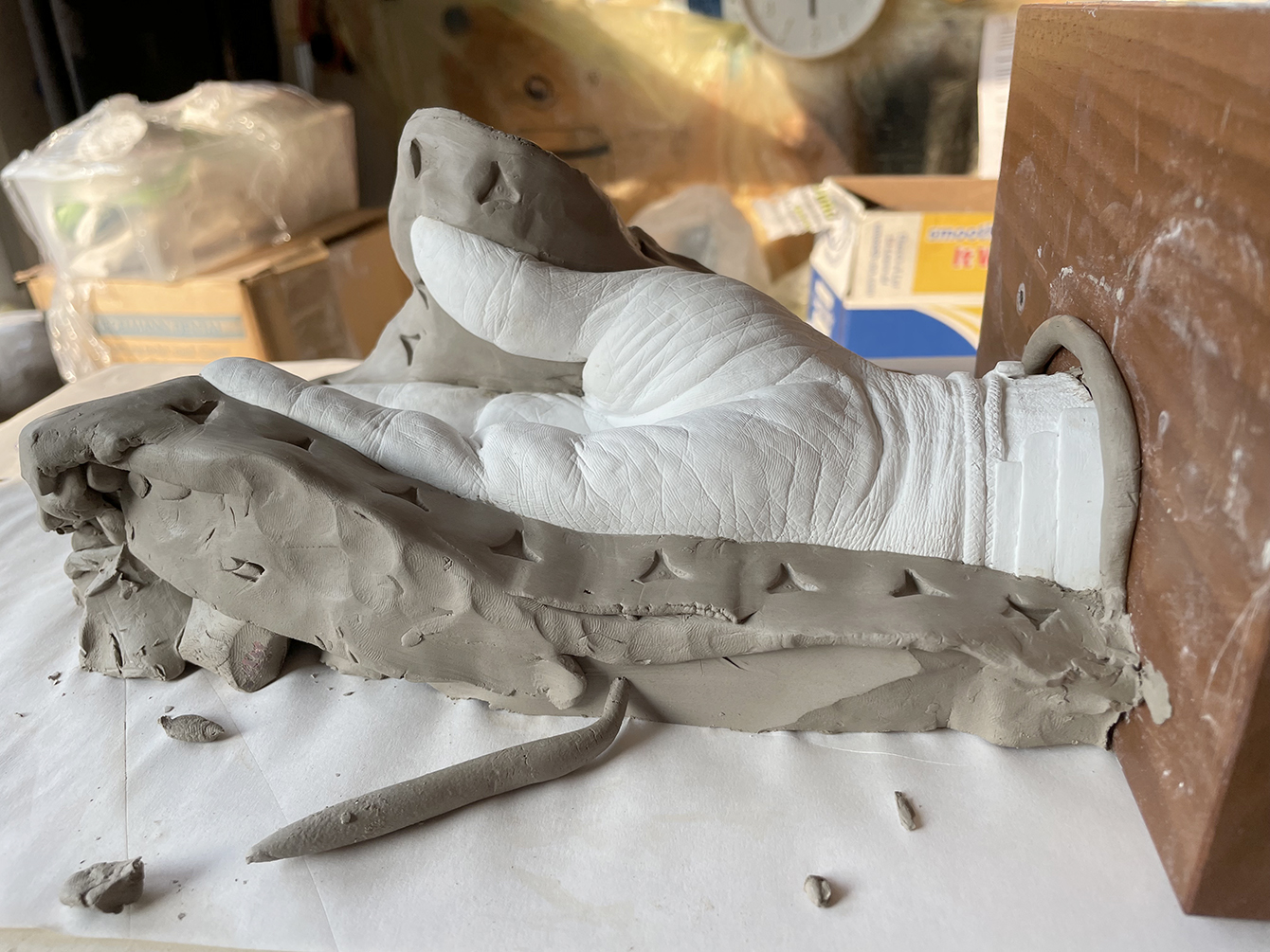 Foto: Sven Väth Hand: Silikonnegativ