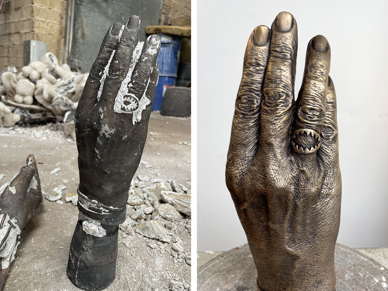 Foto: Sven Väth Hand: Bronze