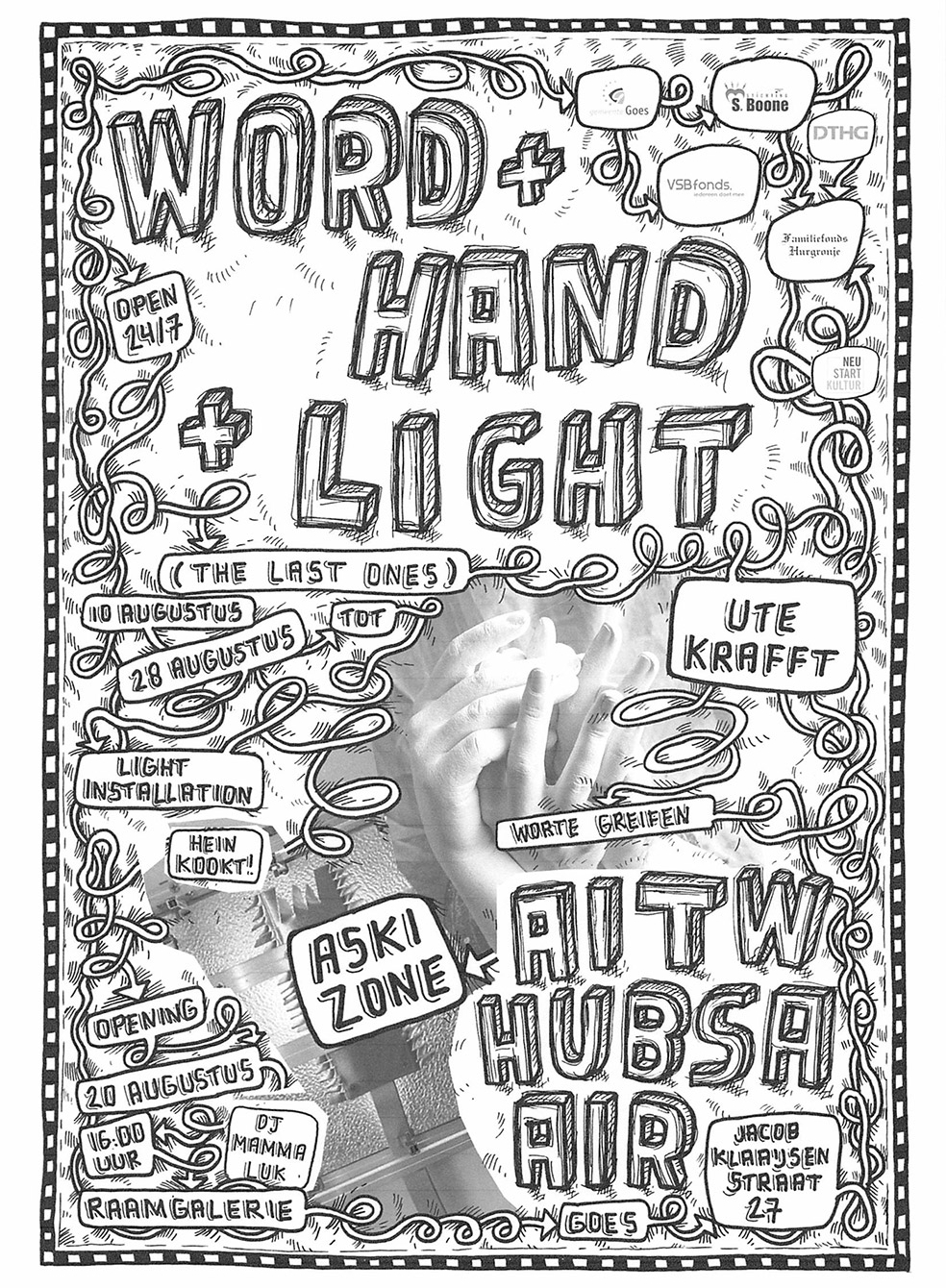 Cover Flyer Word + Hand + Light